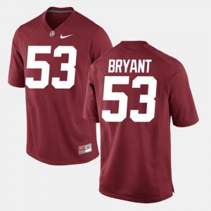 Men's Alumni Football Game Bear Bryant Bama Jersey #53 Crimson