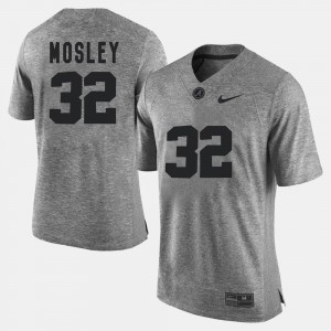 C.J.Mosley University of Alabama Jersey Gridiron Gray Limited Gray #32 For Men