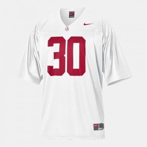 College Football For Men's Dont'a Hightower Alabama Jersey White #30