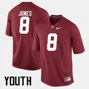 Alumni Football Game Julio Jones University of Alabama Jersey Crimson For Kids #8