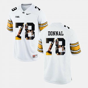 Pictorial Fashion Andrew Donnal Iowa Jersey White Mens #78
