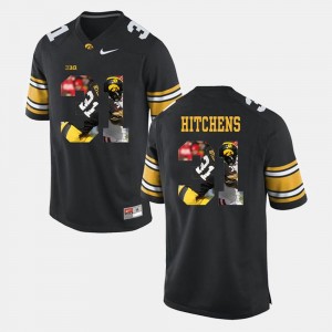 #31 Black Anthony Hitchens University of Iowa Jersey Pictorial Fashion For Men