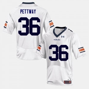 Kamryn Pettway Auburn Jersey Mens White #36 College Football