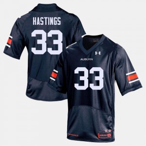 College Football #33 Navy Men's Will Hastings Auburn Tigers Jersey