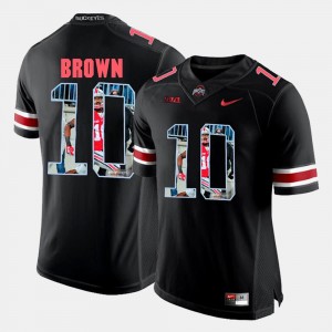 Black CaCorey Brown Ohio State Jersey #10 For Men Pictorial Fashion