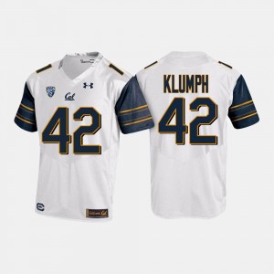 #42 White For Men College Football Dylan Klumph Cal Jersey