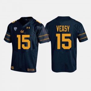 #15 Navy Mens Jordan Veasy California Golden Bears Jersey College Football