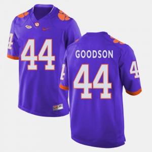 #44 College Football Mens B.J. Goodson Clemson University Jersey Purple