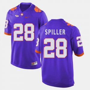 Purple For Men's College Football C.J. Spiller CFP Champs Jersey #28