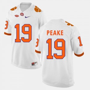 White #19 College Football For Men's Charone Peake CFP Champs Jersey