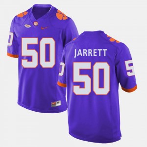 Purple Grady Jarrett Clemson Tigers Jersey For Men's #50 College Football