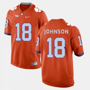 Orange College Football For Men's #18 Jadar Johnson Clemson Jersey