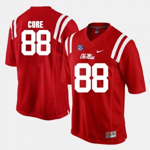 #88 For Men Red Alumni Football Game Cody Core Ole Miss Jersey
