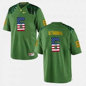 #6 Green De'Anthony Thomas UO Jersey US Flag Fashion Men's