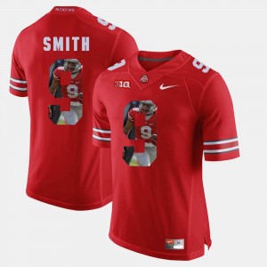 #9 Devin Smith Ohio State Buckeyes Jersey For Men's Pictorial Fashion Scarlet