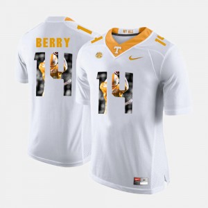 Pictorial Fashion Eric Berry UT Jersey White #14 Mens