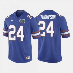 For Men Mark Thompson UF Jersey #24 College Football Royal Blue