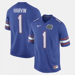 For Men's #1 Royal Blue Alumni Football Game Percy Harvin University of Florida Jersey