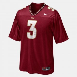 Red E.J. Manuel Florida State Seminoles Jersey College Football #3 For Men