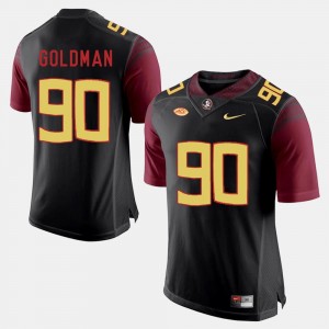 Black For Men's Eddie Goldman Seminoles Jersey #90 College Football