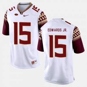 For Men College Football Mario Edwards Jr. Florida State Seminoles Jersey #15 White