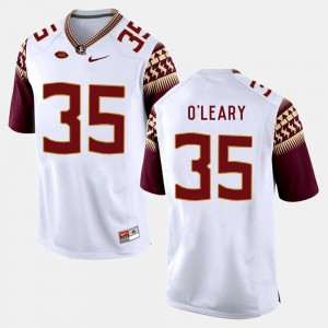 White College Football #35 Nick O'Leary Florida State Jersey For Men