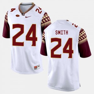 Terrance Smith Florida State Seminoles Jersey White College Football #24 For Men's