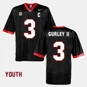 Todd Gurley II UGA Jersey College Football Youth #3 Black