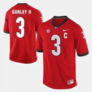 #3 Red Mens Todd Gurley II UGA Bulldogs Jersey College Football