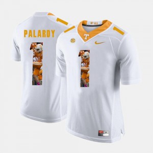For Men White ichael Palardy Tennessee Volunteers Jersey Pictorial Fashion #1