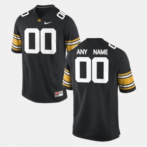 College Limited Football Iowa Hawkeyes Customized Jerseys For Men #00 Black