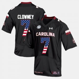 #7 Jadeveon Clowney South Carolina Jersey Black US Flag Fashion For Men