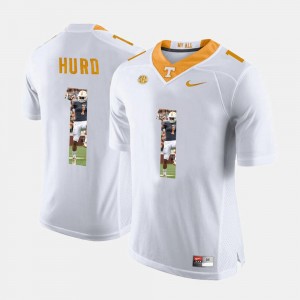 Mens Pictorial Fashion #1 Jalen Hurd Tennessee Jersey White