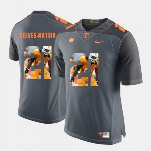 Pictorial Fashion #21 Jalen Reeves-Maybin Tennessee Jersey Men Grey