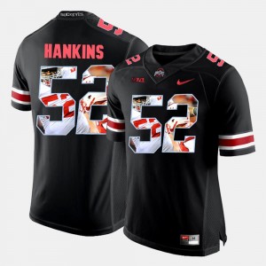 Pictorial Fashion Black Johnathan Hankins Ohio State Buckeyes Jersey #52 For Men