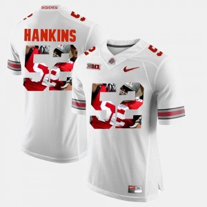 #52 For Men White Pictorial Fashion Johnathan Hankins Ohio State Jersey