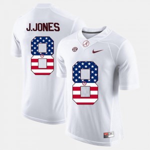 Julio Jones Bama Jersey US Flag Fashion Men White #8