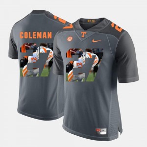 #27 Pictorial Fashion For Men Justin Coleman Tennessee Volunteers Jersey Grey