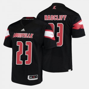 Black Mens Brandon Radcliff Louisville Cardinals Jersey College Football #23
