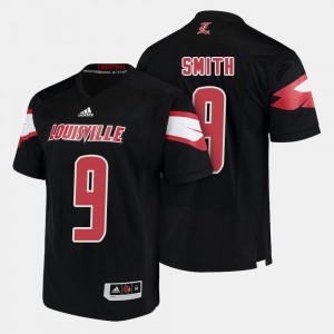 #9 Jaylen Smith Louisville Cardinals Jersey Men's Black College Football