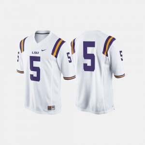 White Men Tigers Jersey College Football #5