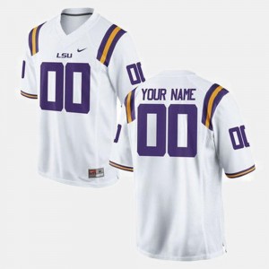 White College Football #00 Tigers Customized Jerseys For Men