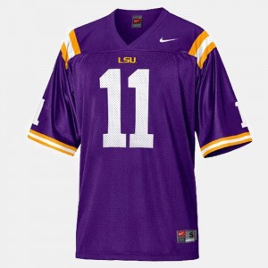 Spencer Ware Louisiana State Tigers Jersey #11 College Football Purple For Men's