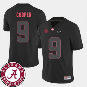 Amari Cooper Alabama Crimson Tide Jersey Black 2018 SEC Patch Men #9 College Football