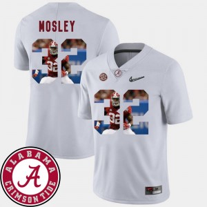 Pictorial Fashion C.J. Mosley Bama Jersey Football White #32 For Men