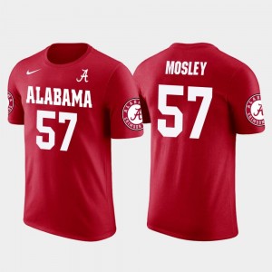 Red C.J. Mosley Alabama T-Shirt Men's Baltimore Ravens Football Future Stars #57