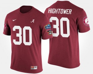 Bowl Game Crimson #30 Dont'a Hightower Alabama T-Shirt Sugar Bowl Mens