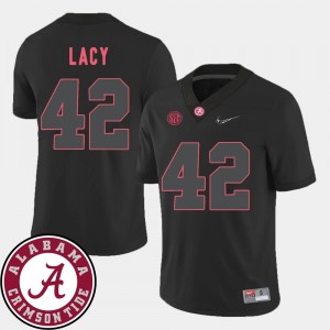 2018 SEC Patch Black Eddie Lacy Bama Jersey For Men College Football #42