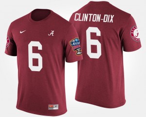 Crimson Men Sugar Bowl Bowl Game #6 Ha Ha Clinton-Dix Alabama Crimson Tide T-Shirt