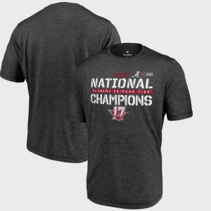 For Men's College Football Playoff 2017 National Champions Punt Performance Bowl Game Heather Gray Alabama Crimson Tide T-Shirt